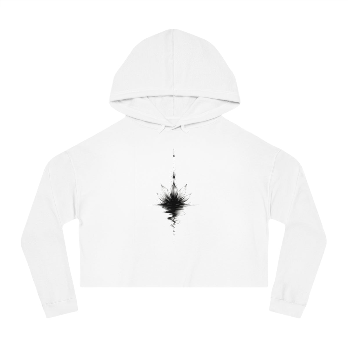 Rise Cropped Hooded Sweatshirt