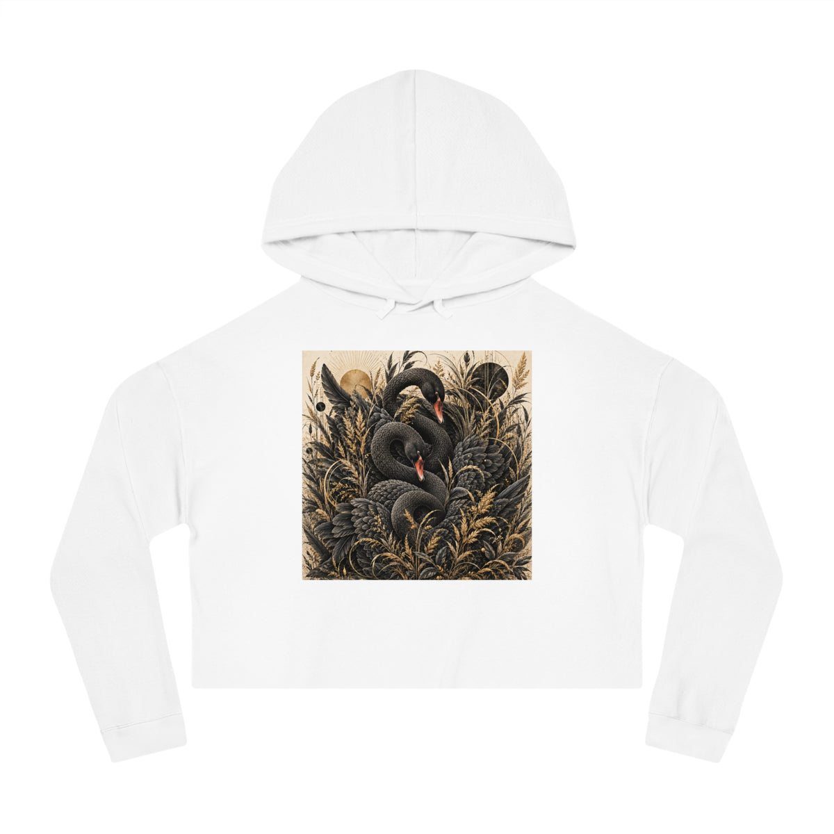 Noir Reverie Cropped Hooded Sweatshirt