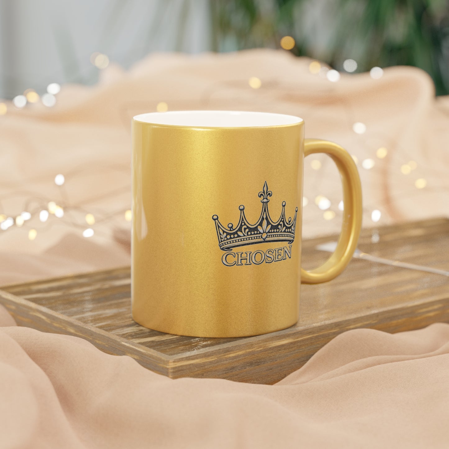 Chosen Crown Metallic Mug (Silver\Gold)