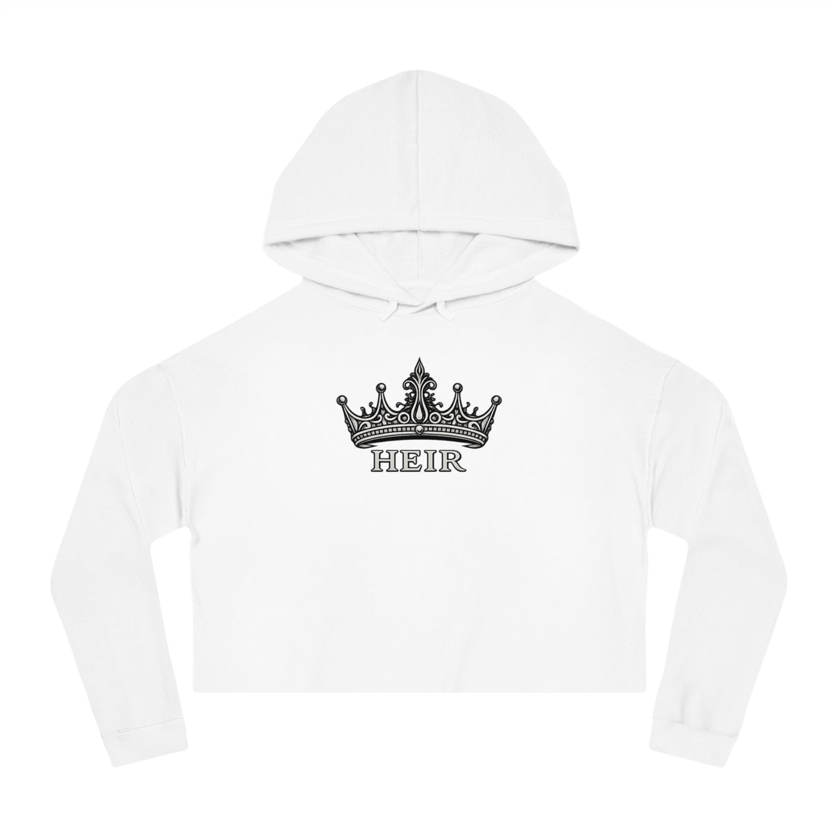 Heir Crown Cropped Hooded Sweatshirt