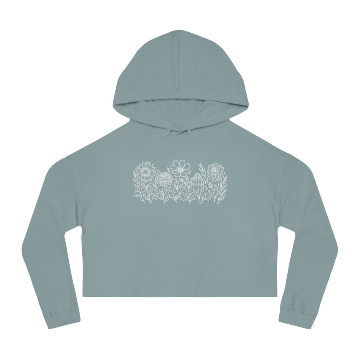 Harvest Garden Cropped Hooded Sweatshirt