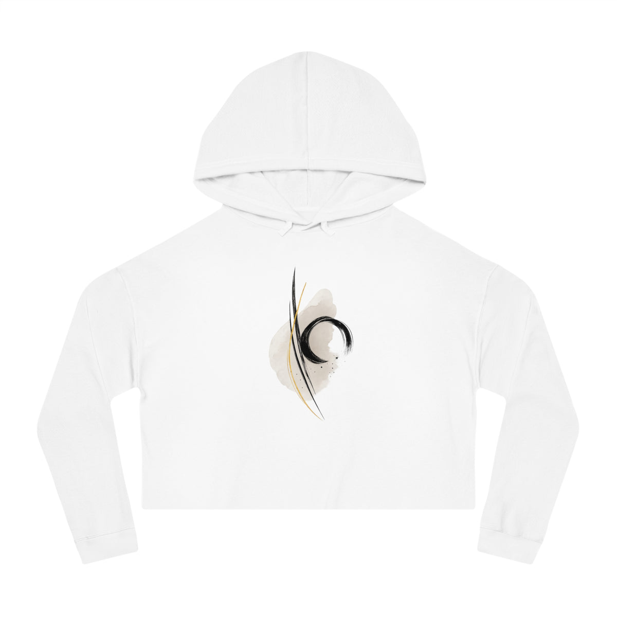 Aligned Cropped Hooded Sweatshirt