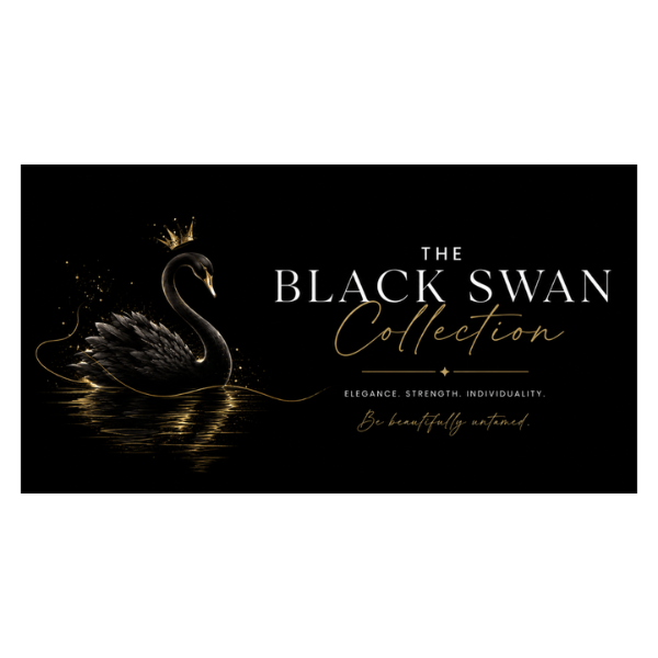 The Black Swan Collection banner — Elegance. Strength. Individuality. Be beautifully untamed.