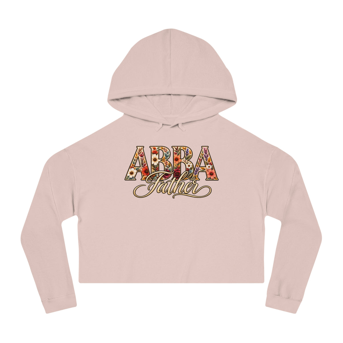 Abba Father Cropped Hooded Sweatshirt