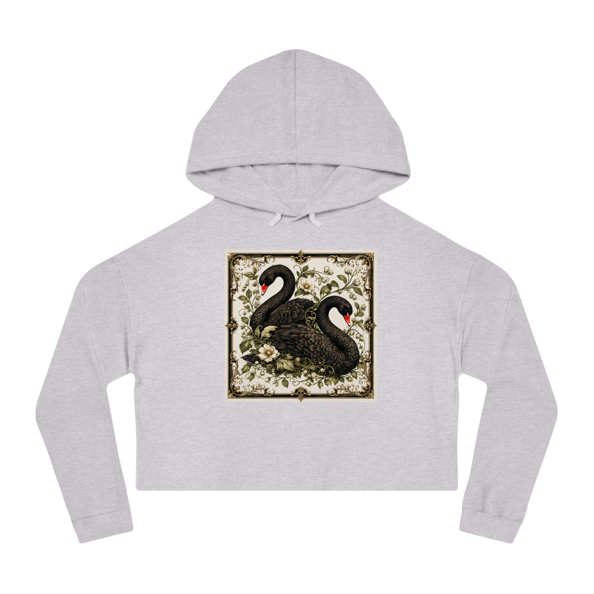 Botanical Flight Cropped Hooded Sweatshirt