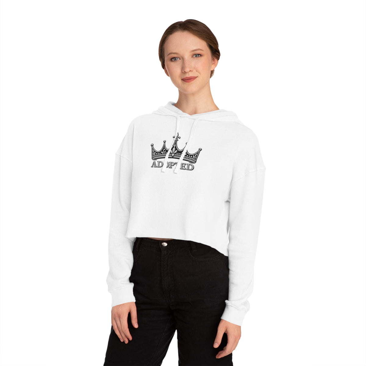 Adopted Crown Cropped Hooded Sweatshirt
