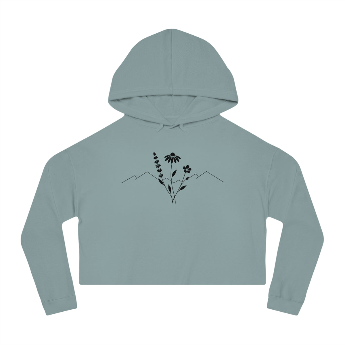 Wildflower Horizon Cropped Hooded Sweatshirt
