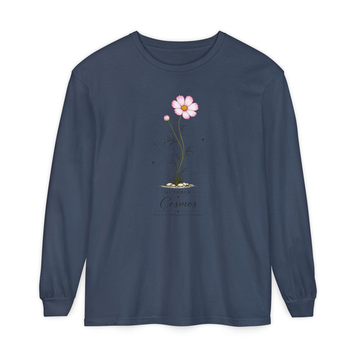 October Birth Flower Long Sleeve T-Shirt