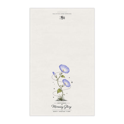 September Birth Flower Tea Towel