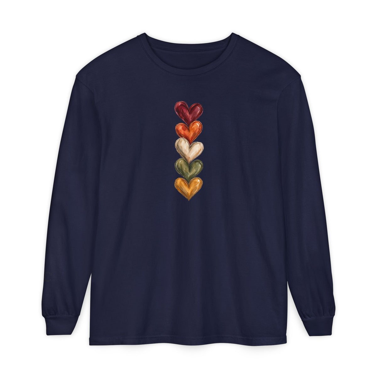 Hearts of Autumn Long Sleeve T-Shirt
