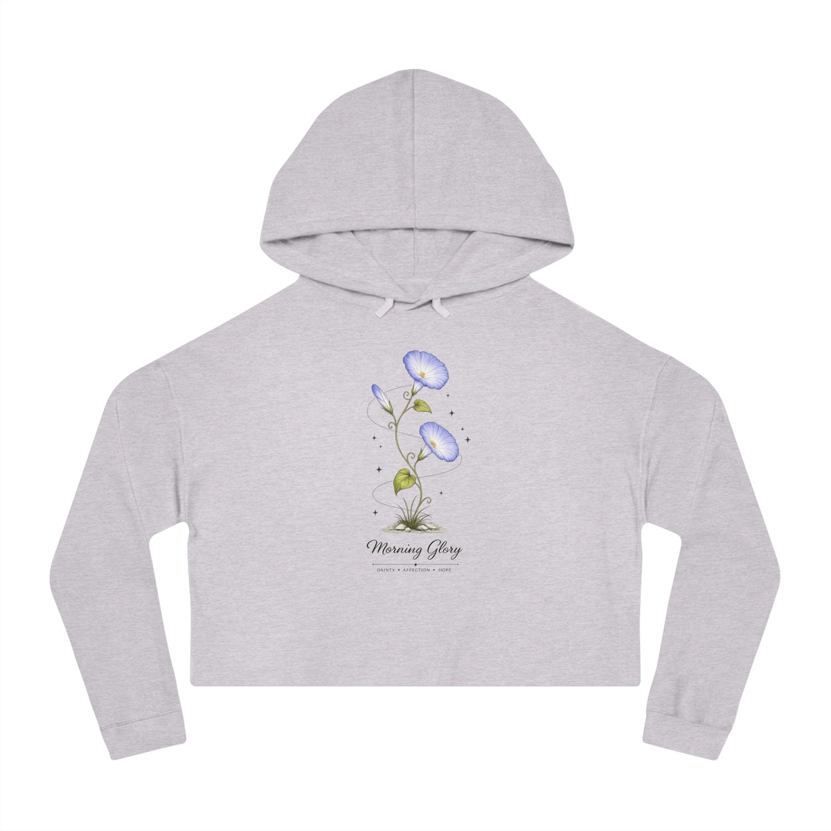 Morning Glory Cropped Hooded Sweatshirt
