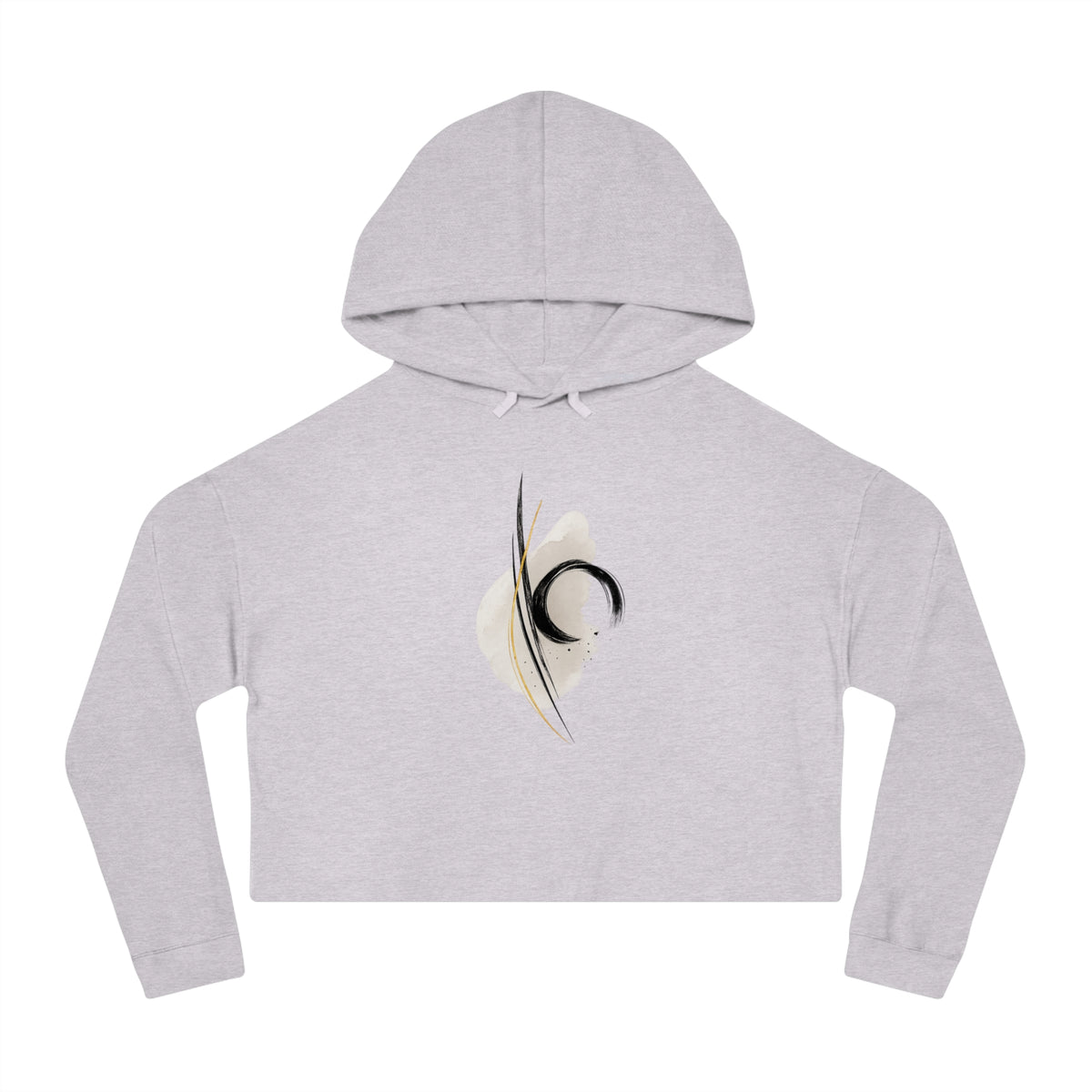 Aligned Cropped Hooded Sweatshirt