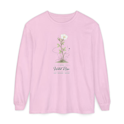 June Birth Flower Long Sleeve T-Shirt