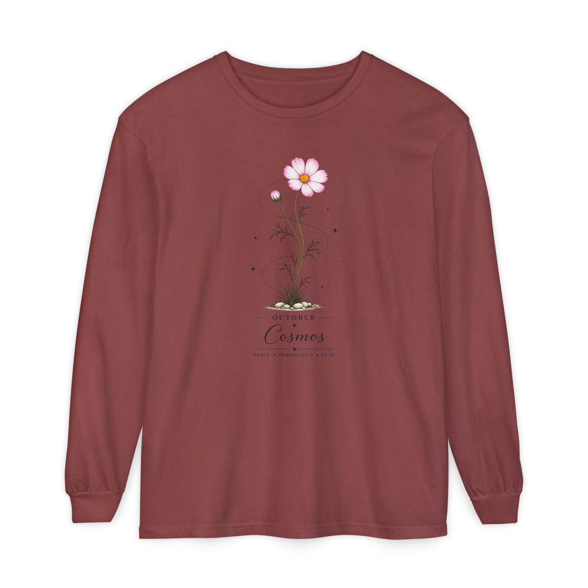 October Birth Flower Long Sleeve T-Shirt