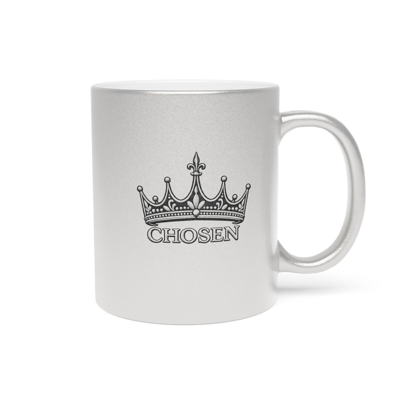 Chosen Crown Metallic Mug (Silver\Gold)