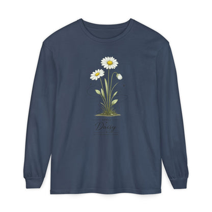 April Birth Flower Long Sleeve T-Shirt
