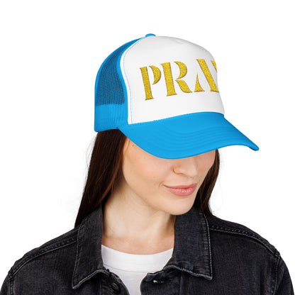Pray Embroidered Foam Trucker Hat