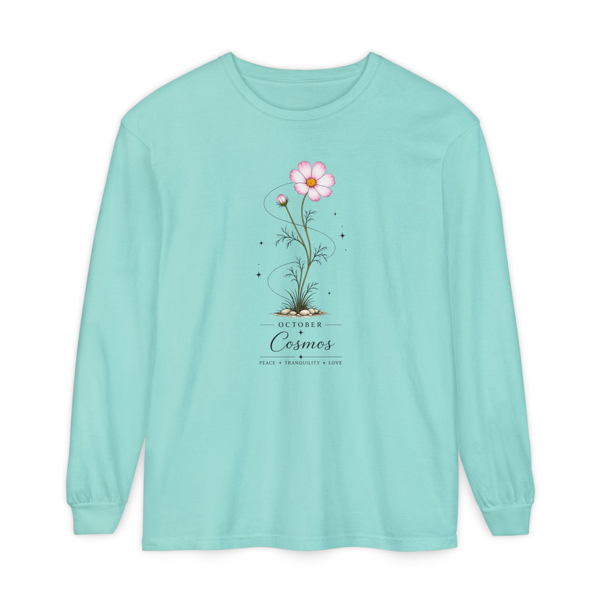 October Birth Flower Long Sleeve T-Shirt
