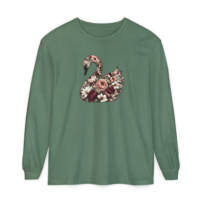 Peony and Plumage Long Sleeve T-Shirt