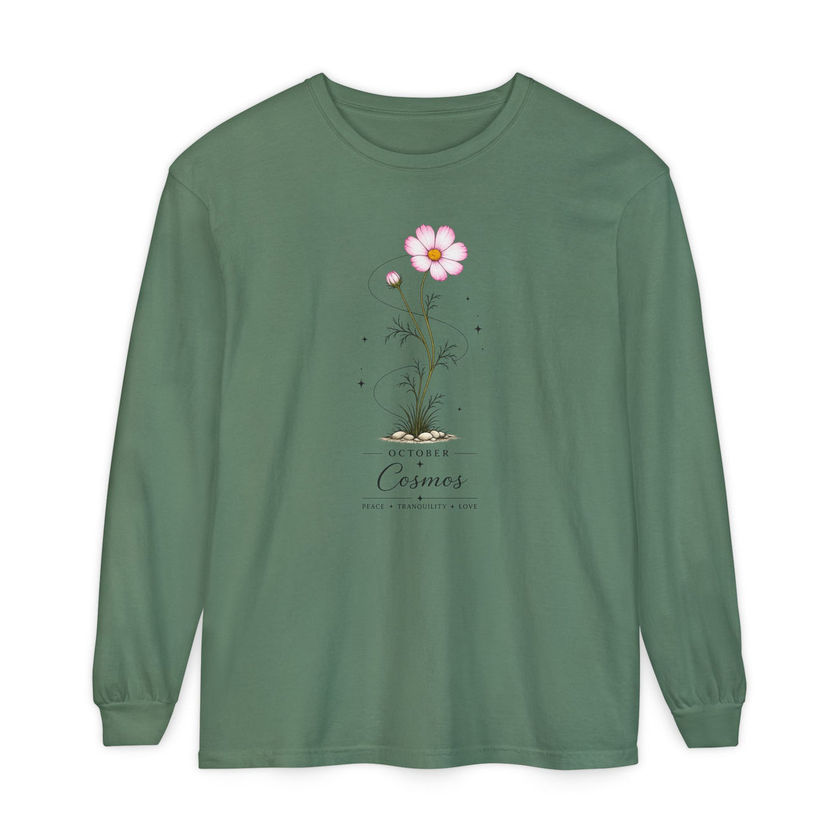 October Birth Flower Long Sleeve T-Shirt