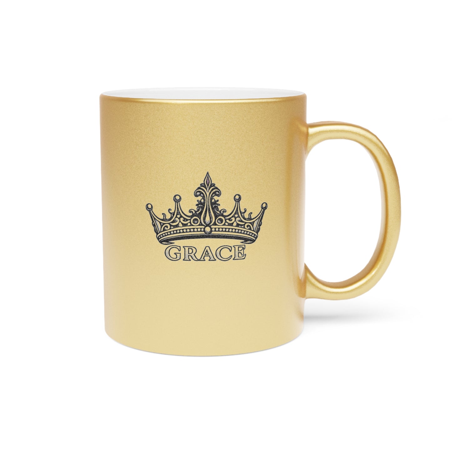 Grace Crown Metallic Mug (Silver\Gold)