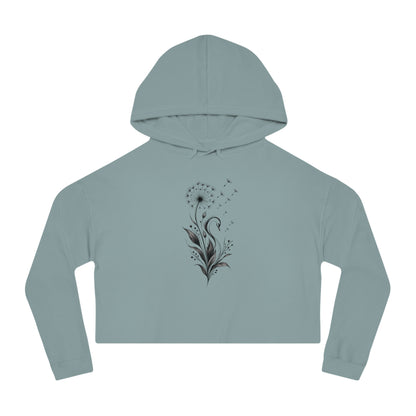 Swan Wish Cropped Hooded Sweatshirt