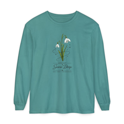 January Birth Flower Long Sleeve T-Shirt