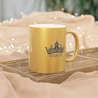 Grace Crown Metallic Mug (Silver\Gold)