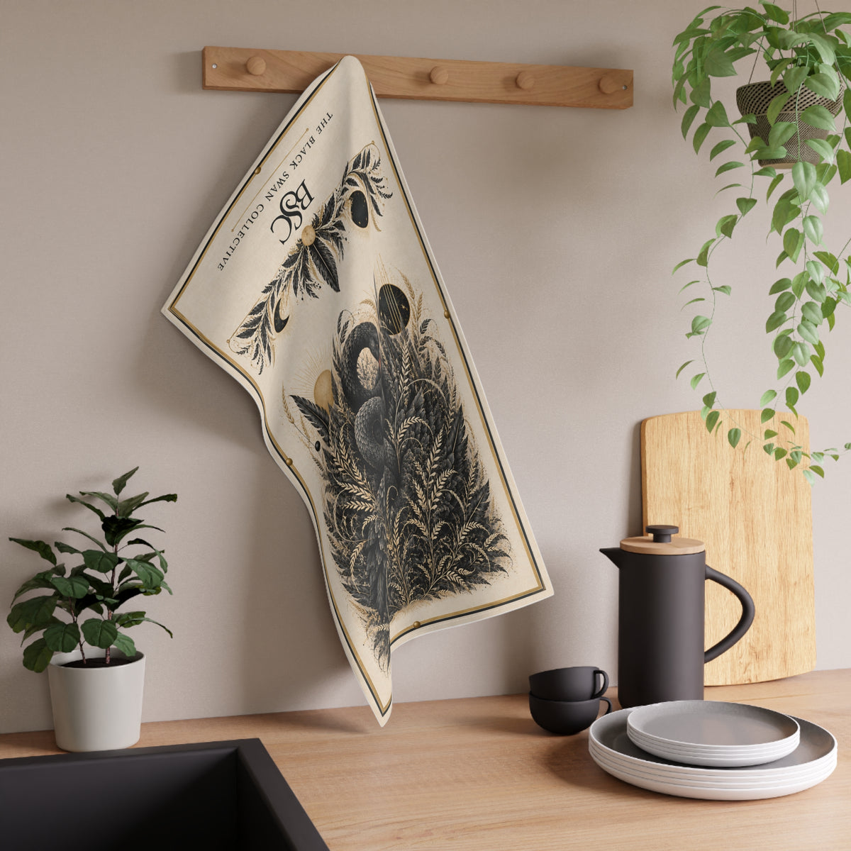 Noir Reverie Tea Towel