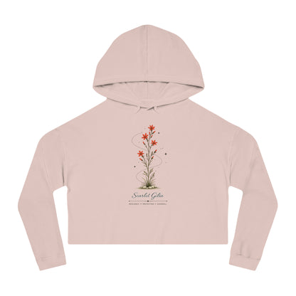 Scarlet Gilia Cropped Hooded Sweatshirt