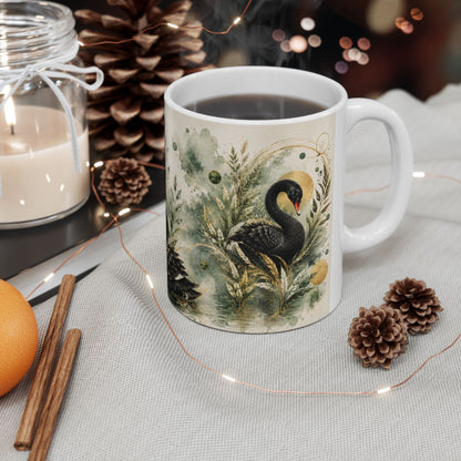 Emerald Grace Ceramic Mug, (11oz, 15oz)