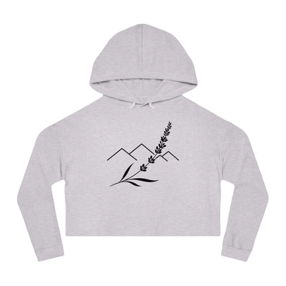 Lavender Ridge Cropped Hooded Sweatshirt