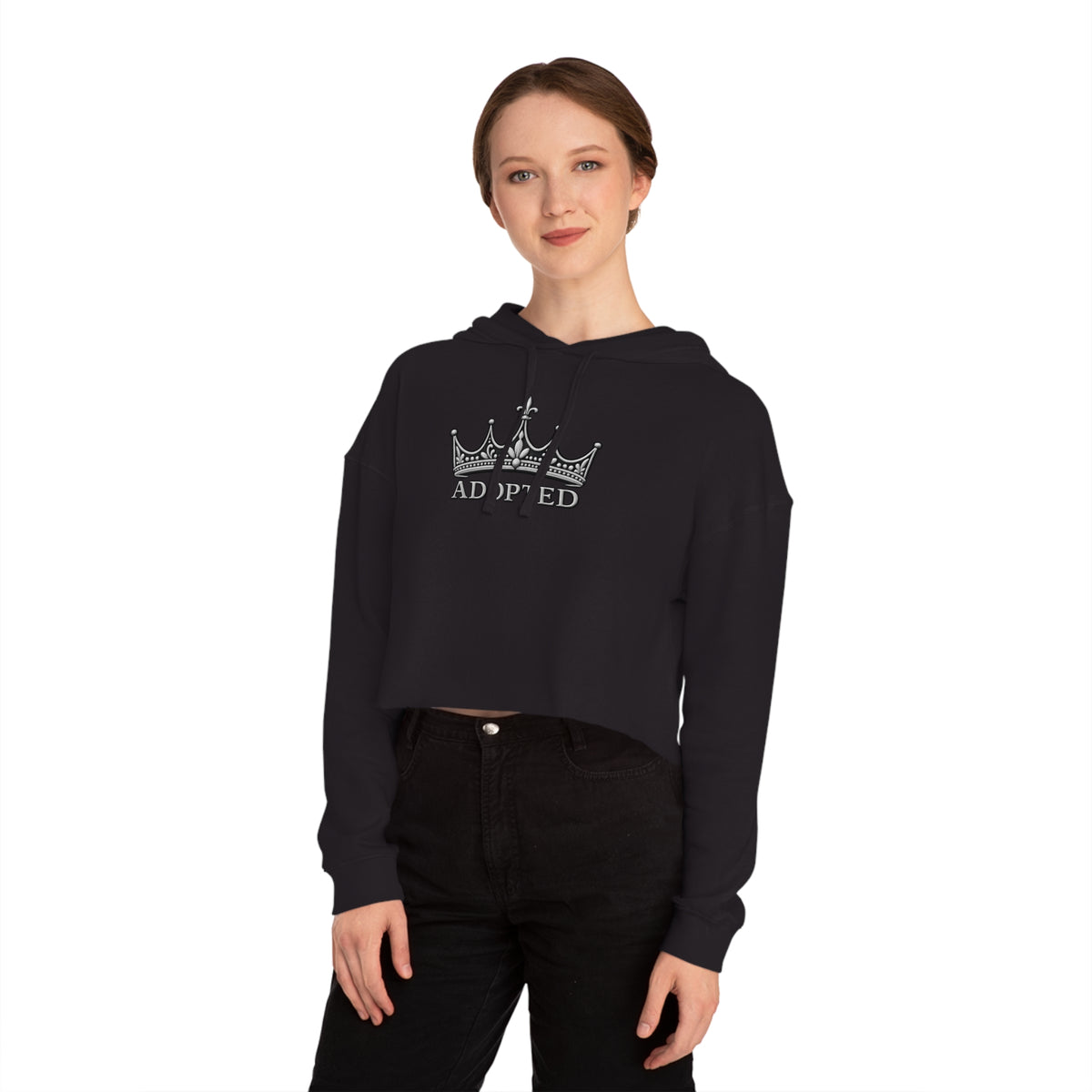 Adopted Crown Cropped Hooded Sweatshirt