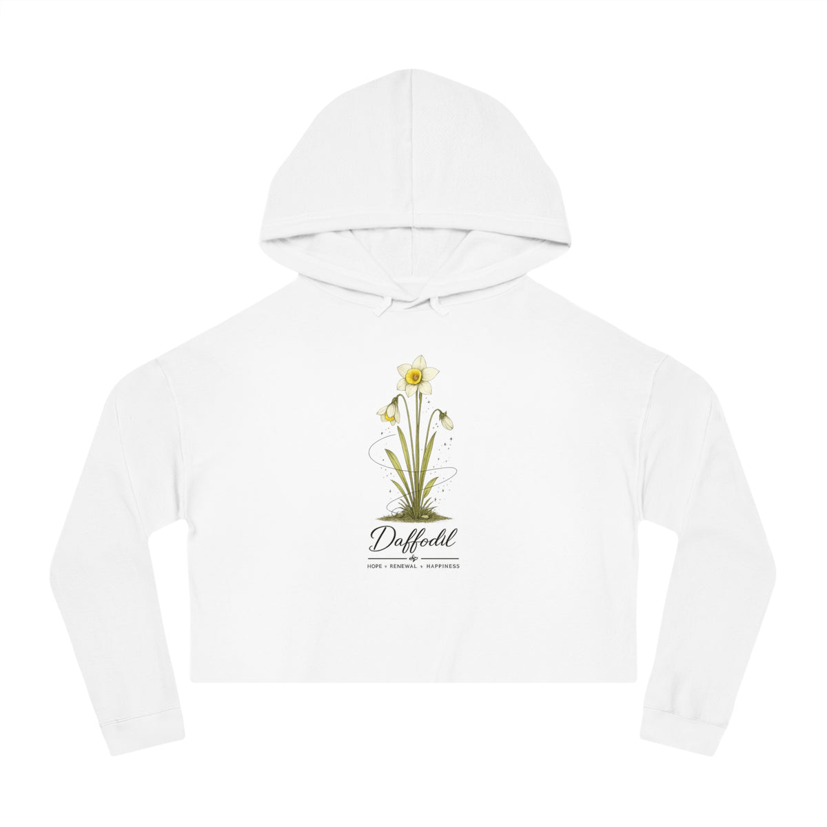 Daffodil Cropped Hooded Sweatshirt