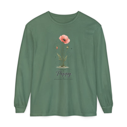 August Birth Flower Long Sleeve T-Shirt