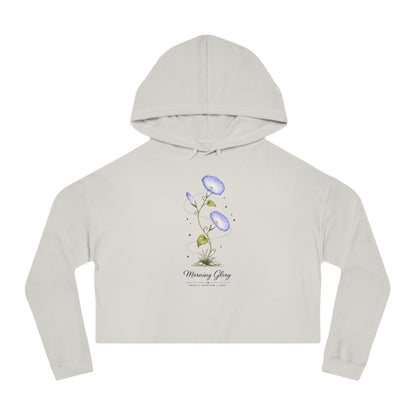 Morning Glory Cropped Hooded Sweatshirt