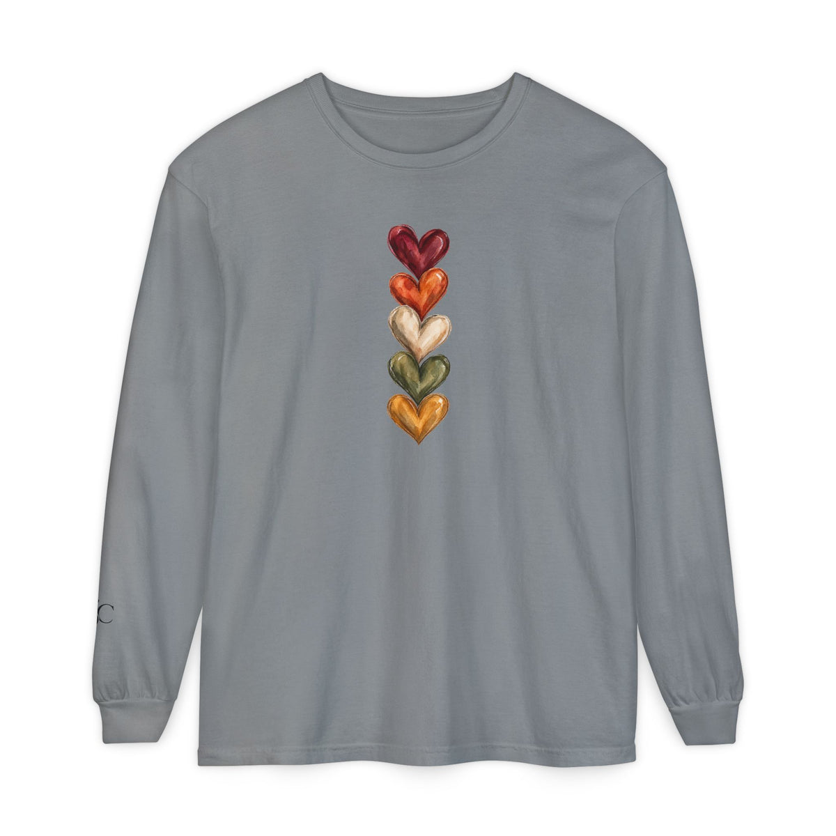 Hearts of Autumn Long Sleeve T-Shirt