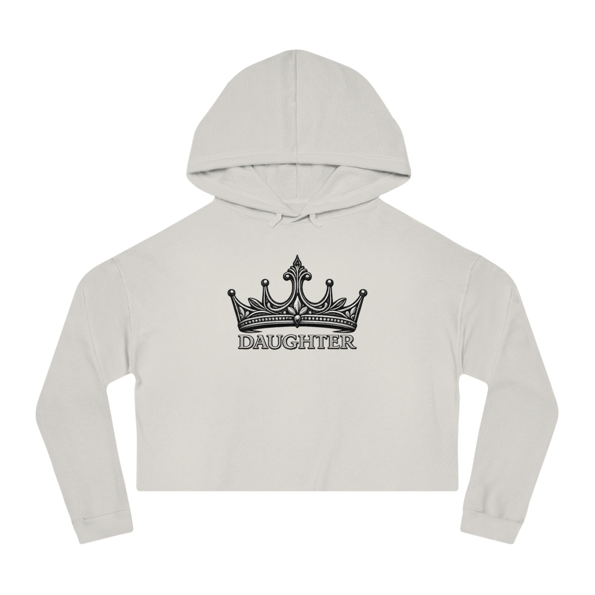 Daughter Crown Cropped Hooded Sweatshirt