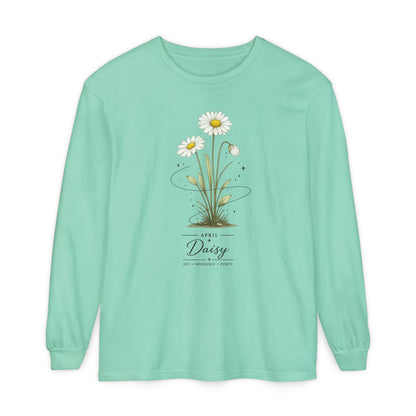 April Birth Flower Long Sleeve T-Shirt