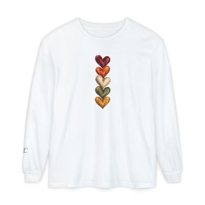 Hearts of Autumn Long Sleeve T-Shirt