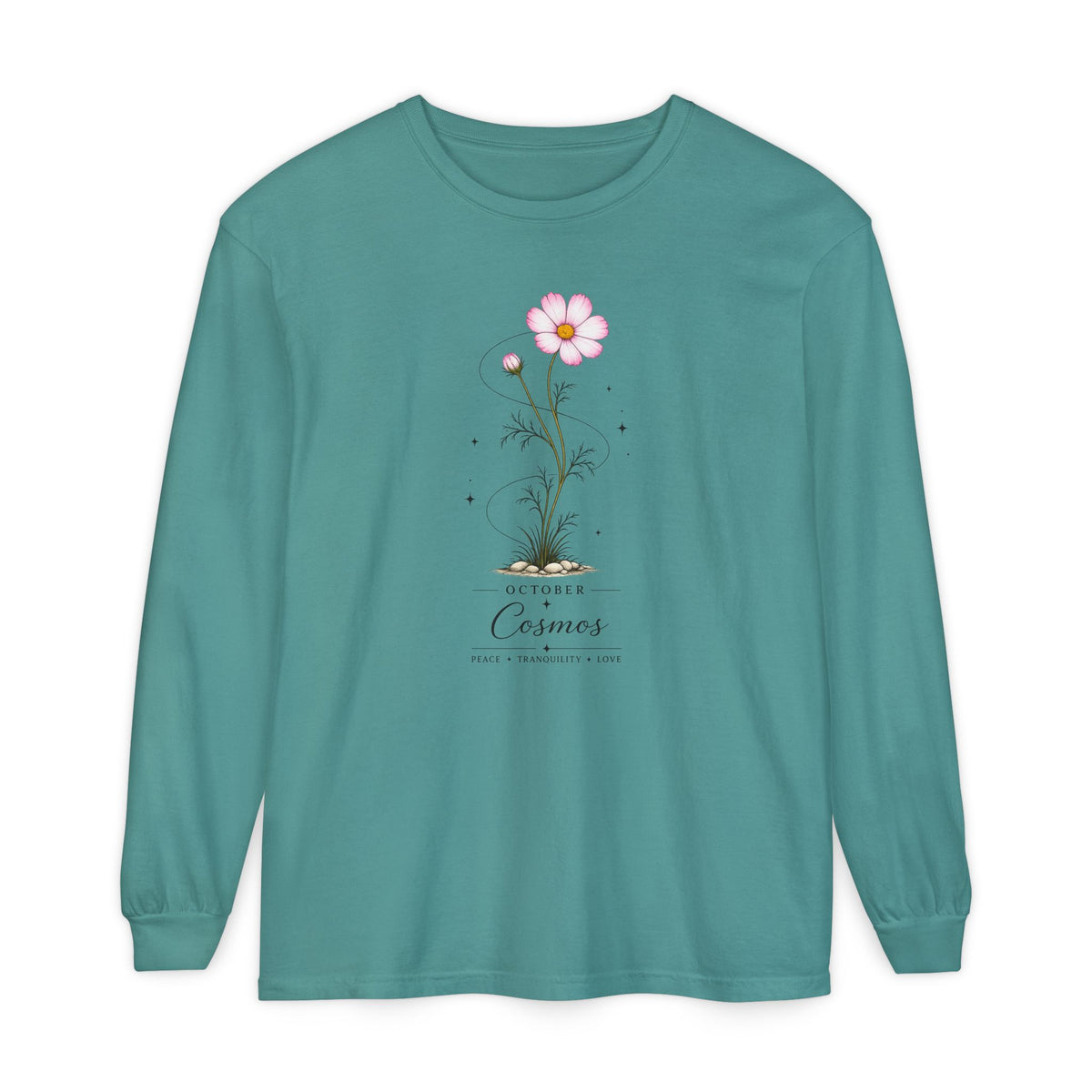 October Birth Flower Long Sleeve T-Shirt
