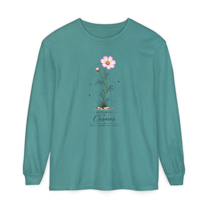 October Birth Flower Long Sleeve T-Shirt
