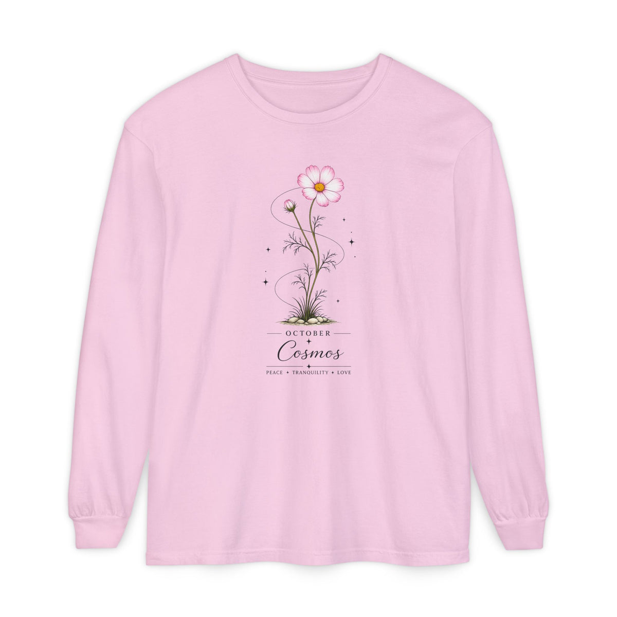 October Birth Flower Long Sleeve T-Shirt