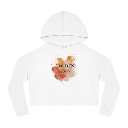 Golden Hour Cropped Hooded Sweatshirt