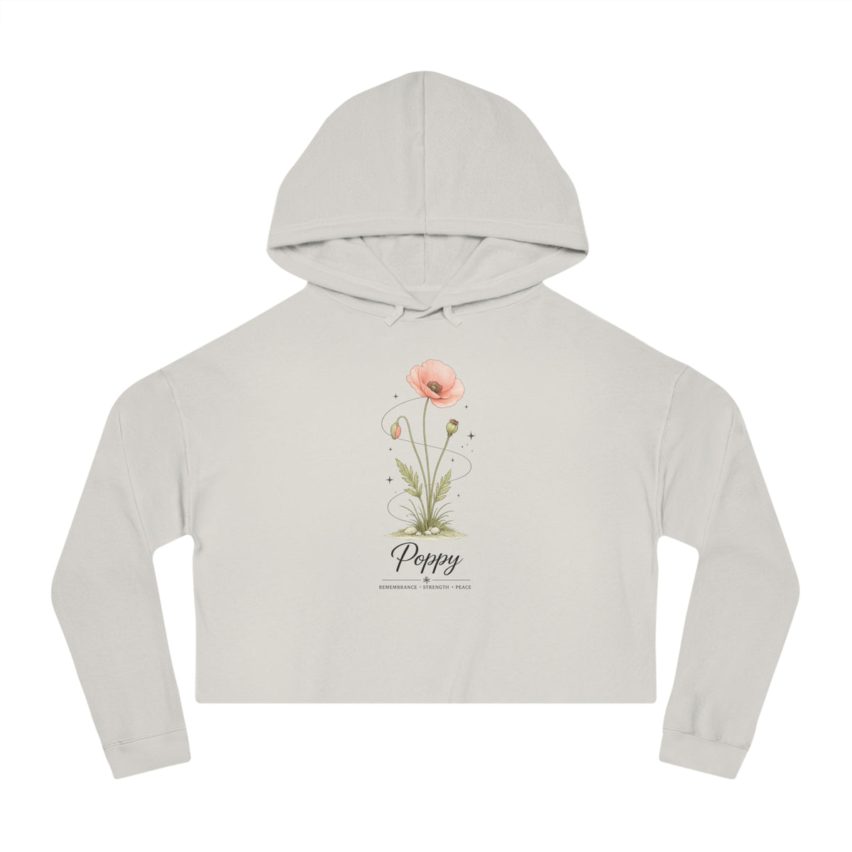 Poppy Cropped Hooded Sweatshirt