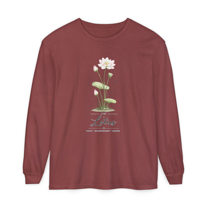 July Birth Flower Long Sleeve T-Shirt