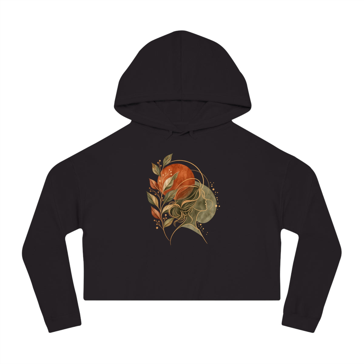 In Her Element Cropped Hooded Sweatshirt
