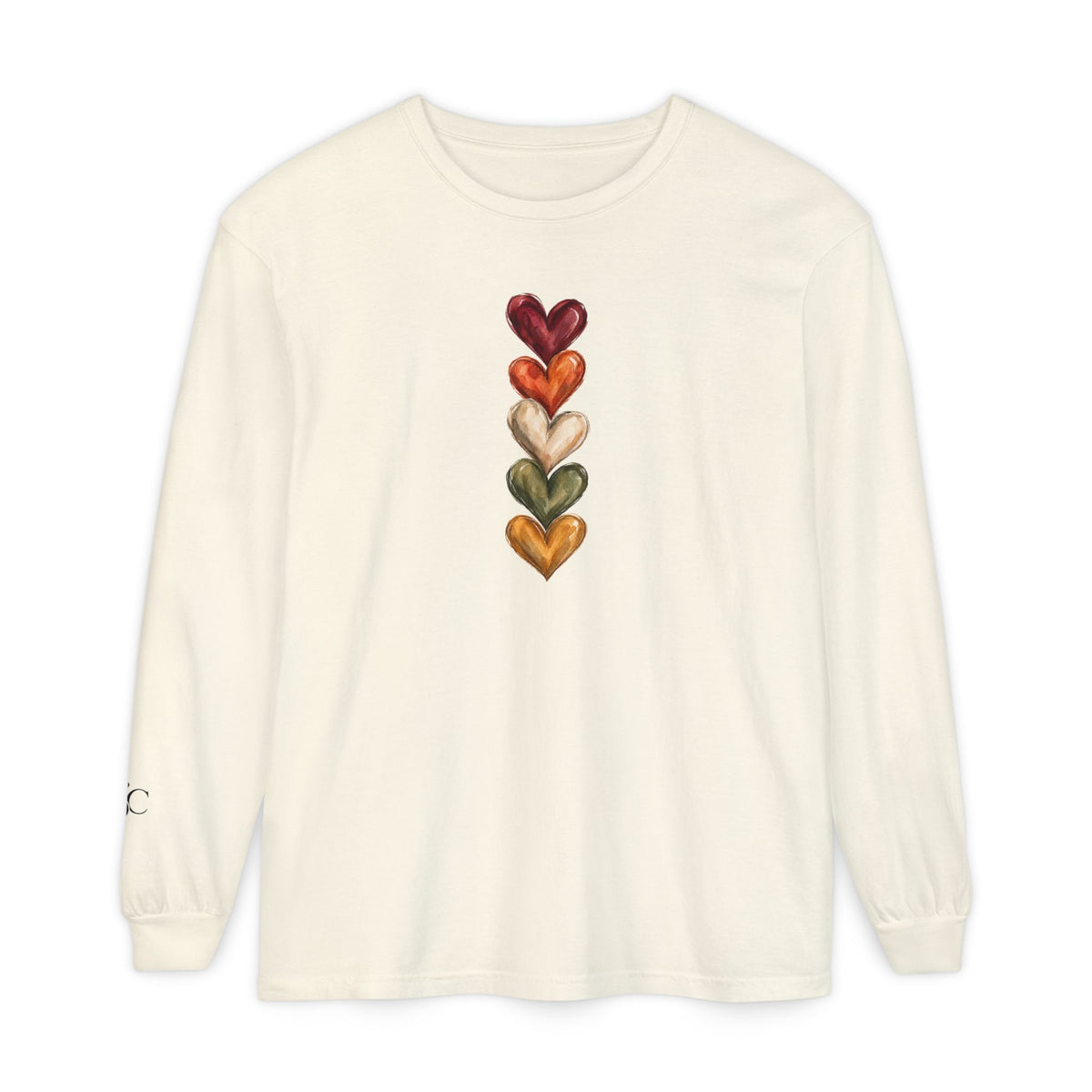 Hearts of Autumn Long Sleeve T-Shirt