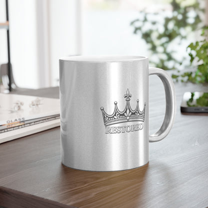 Restored Crown Metallic Mug (Silver\Gold)