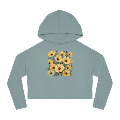Golden Meadow Cropped Hooded Sweatshirt
